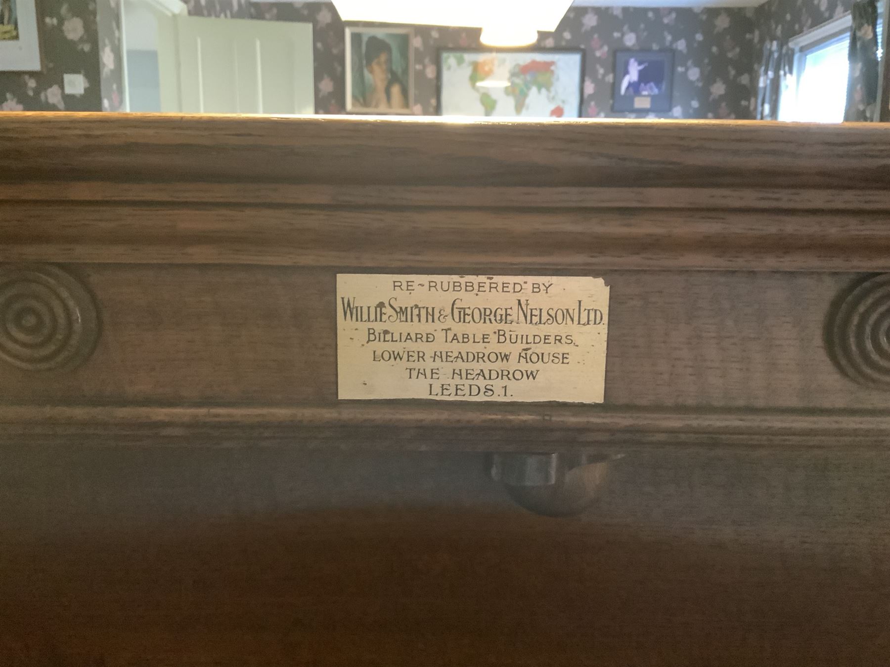 Burroughes and Watts (Soho, London: 1839-1900) - late 19th century oak full size billiard or snooker table, on eight turned supports, thick slate bed.
Currently situated in storage, ready for delivery. Currently in storage. Sold as per image.