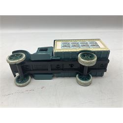 Bugatti cast iron sign with a red background, Shell Oil cast iron sign with gold background, together with Land Rover oil can, motorist warning lamp & torch tool kit and other motoring items 