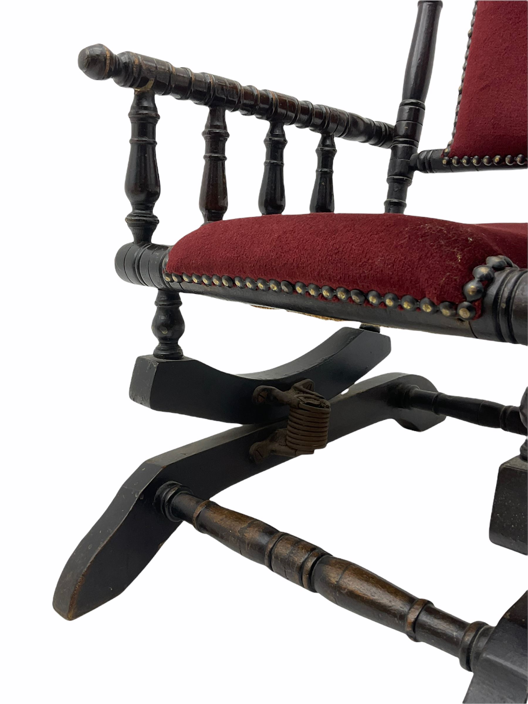 Late 19th century child's American rocking chair