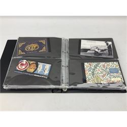Seventy-five Royal Mail book of stamps, including 'The Story of Beatrix Potter', 'Microcosmos', 'Across The Universe', 'A Perfect Coronation', 'The Bronte Sisters', 'Battle of Trafalgar Death of Nelson' etc, housed in a ring binder album
