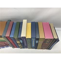 Folio Society; twenty volumes, to include Wuthering Heights, Good bye to all that, Comic Short Stories, The Bride of Lammermoor etc