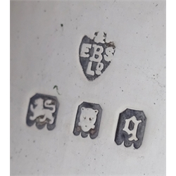 Silver three piece cruet set by Edward Barnard & Sons Ltd, London 1931