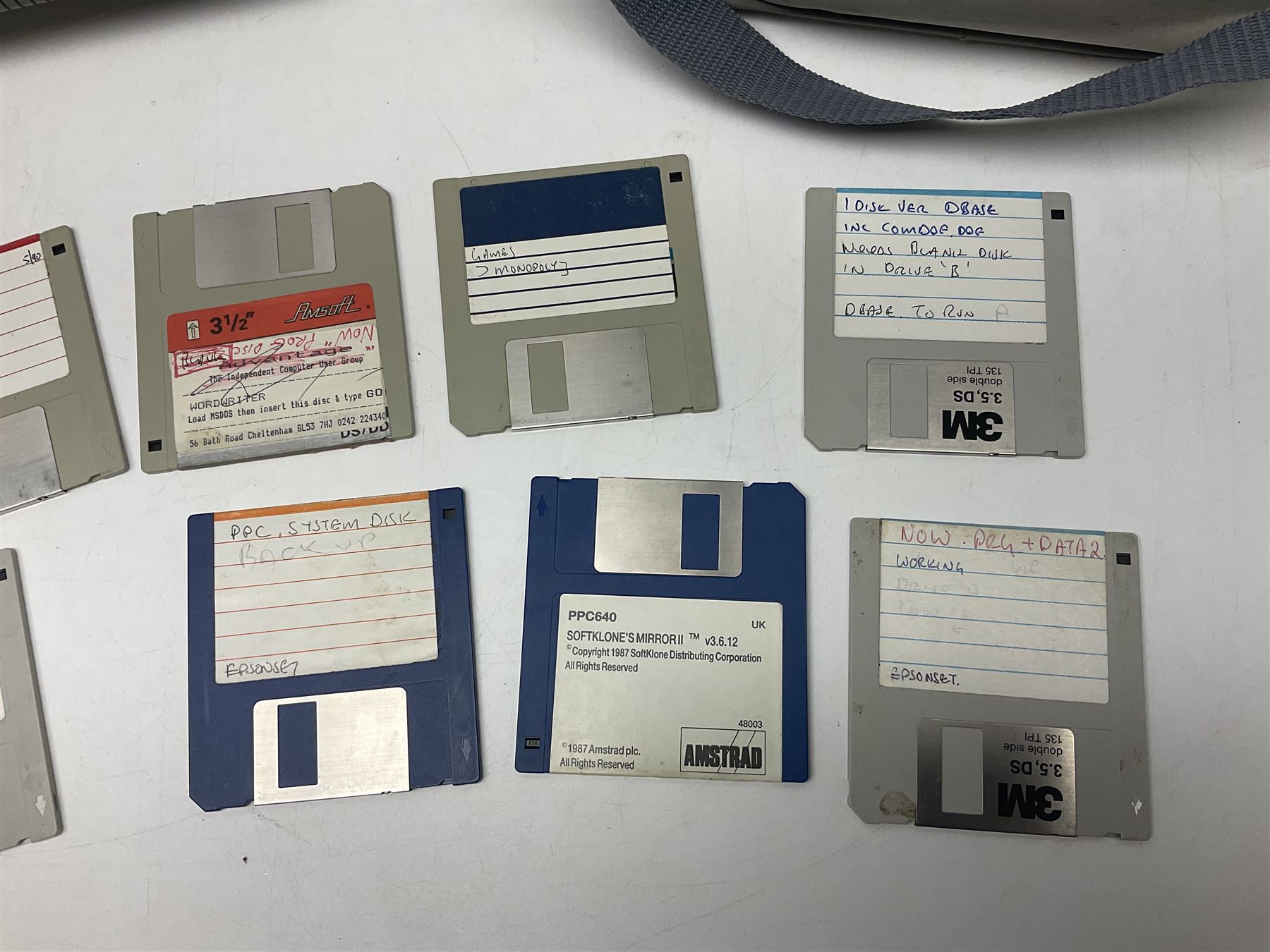 Amstrad PPC640 computer, with accessories