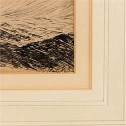 Matthewson (20th Century) after Arthur John Trevor Briscoe (British 1873-1943): Hove - To and Seine Nets, pair of pen and ink drawings indistinctly signed titled and dated 17/10/34 and 1934 (2)