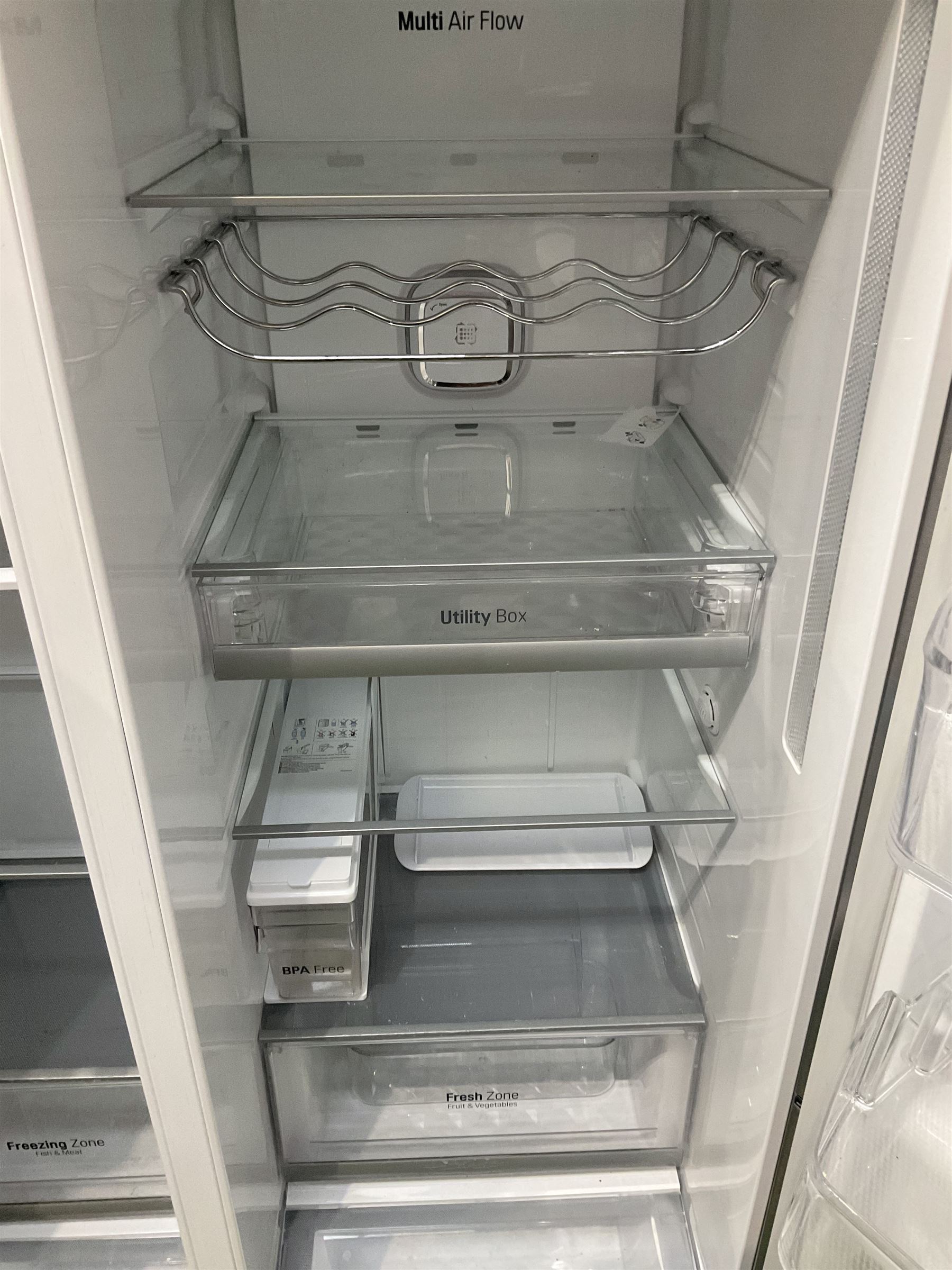 LG  GSL961PZBV American style fridge freezer - THIS LOT IS TO BE COLLECTED BY APPOINTMENT FROM DUGGLEBY STORAGE, GREAT HILL, EASTFIELD, SCARBOROUGH, YO11 3TX