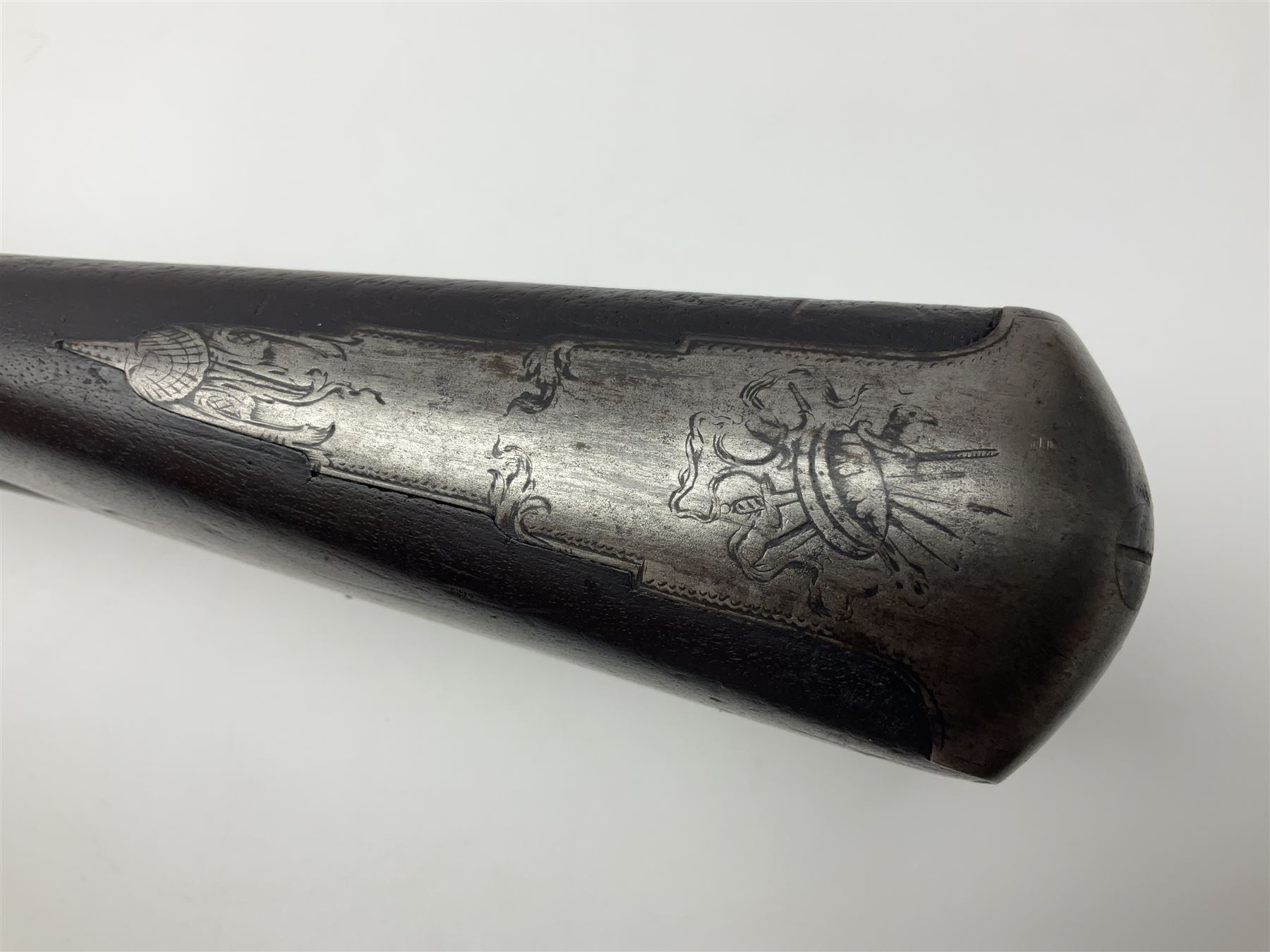 Late 18th/early 19th century 16-bore flintlock fowling piece by Jover, the 104cm(41