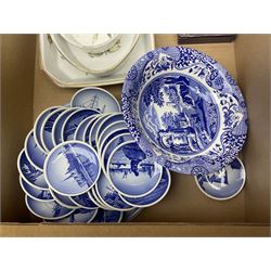 Royal Copenhagen Langelinie Mermaid bowl, Spode Italian pattern bowl and a collection of other ceramics and collectables