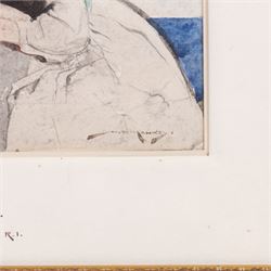 William Lee Hankey (British 1869-1952): 'Sympathy', watercolour signed, titled on the mount 18cm x 21cm 