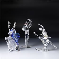 Swarovski Crystal Magic of Dance figures 'Isodora' 2002 'Antonia' 2003, and 'Anna' 2004, b...