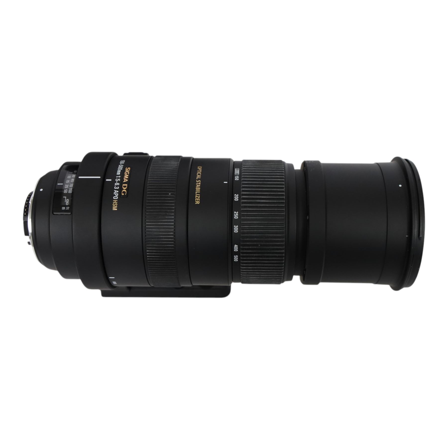 Sigma DG 150-500mm 1:5-6.3 APO HSM lens, in soft carry case