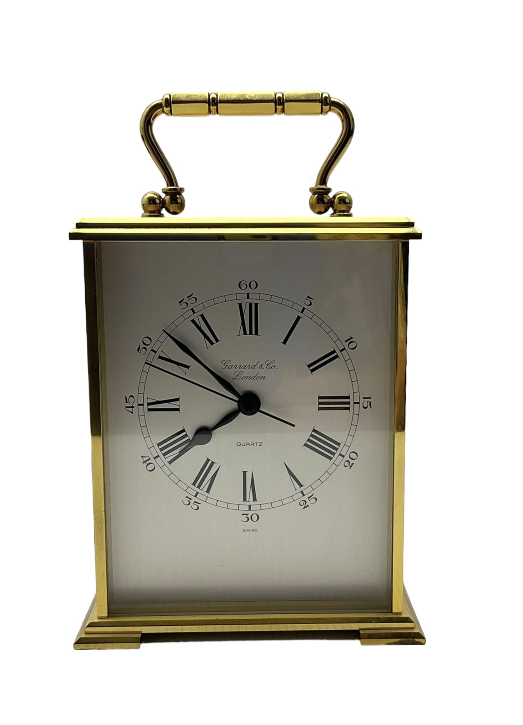 20th century - battery operated carriage clock with a quartz movement.  Gerrard, London.