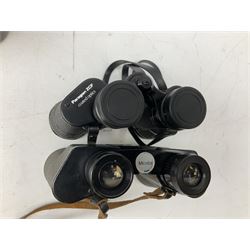 Six cased pairs of binoculars, to include Mirador 10x40, Chinon Countryman 7x35, Yashica 10x50, Yashica 8x40 etc