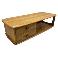 Lucian Ercolani for Ercol - mid-20th century elm and beech 'Minerva' coffee table