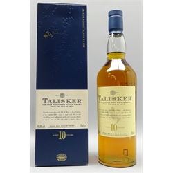  Talisker Isle of Skye Single Malt Scotch Whisky, 10 years aged, 70cl, 45.8%vol, in blue carton, 1 bottle  