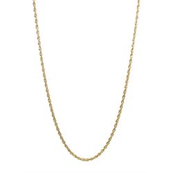 18ct gold link necklace, London 1970