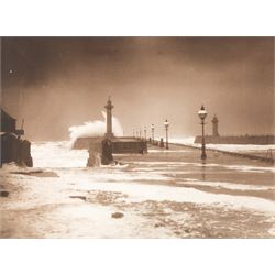 After Frank Meadow Sutcliffe (British 1853-1941): High Seas on Whitby's West Pier, photogr...