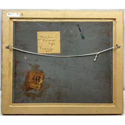 William Henry Charlton (Newcastle 1846-1918): 'Scene near Quimperlé - France', oil on board signed, titled on label with artist's Gosforth address verso 36cm x 44cm