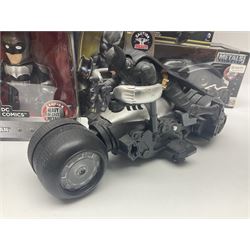 Eaglemoss Batman Universe Collector’s Bust ‘Rebirth Cowl’ with ten further Batman boxed and loose vehicles, figures and collectables to include Metals Die-Cast, Mattel, Hot Wheels etc, in two boxes