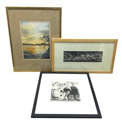 Sue Howells (British 1948-): 'And Grandma Collected Me!', limited edition print signed and...