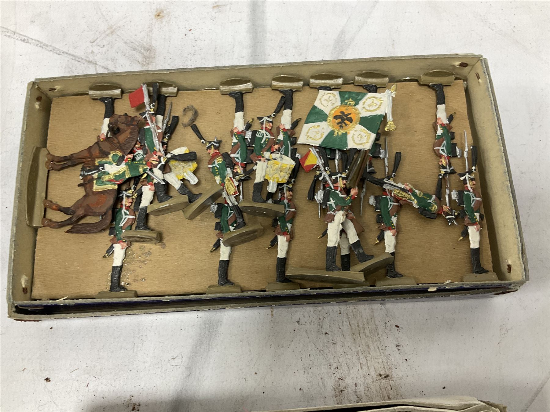 Dinky 721 Junkers JU 87B Stuka die cast model airplane, together with quantity of metal soldier figures and three miniature dolls etc