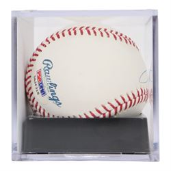 Signed Mike Piazza Rawlings baseball, contained within an acrylic display box, with Field of Dreams hologram and certificate of authenticity
