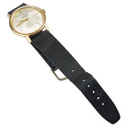 Zenith gentleman's 9ct gold automatic presentation wristwatch, on leather strap