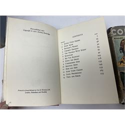 Collection of children's books, annuals and similar, including Enid Blyton; Bible Stories, full set of fourteen, Macmillan and Co 1955, Anthony Buckeridge; Rex Milligan Reporting, first edition Lutterworth Press 1961 and Rex Milligan Raises the Roof, second impression Lutterworth Press, 1956, apt. W.E Johns; Kings of Space, Biggles Follows on, Biggles Learns to Fly, Comrades in Arms, thee copies of My Garden an Intimate Magazine for Garden Lovers etc (29)