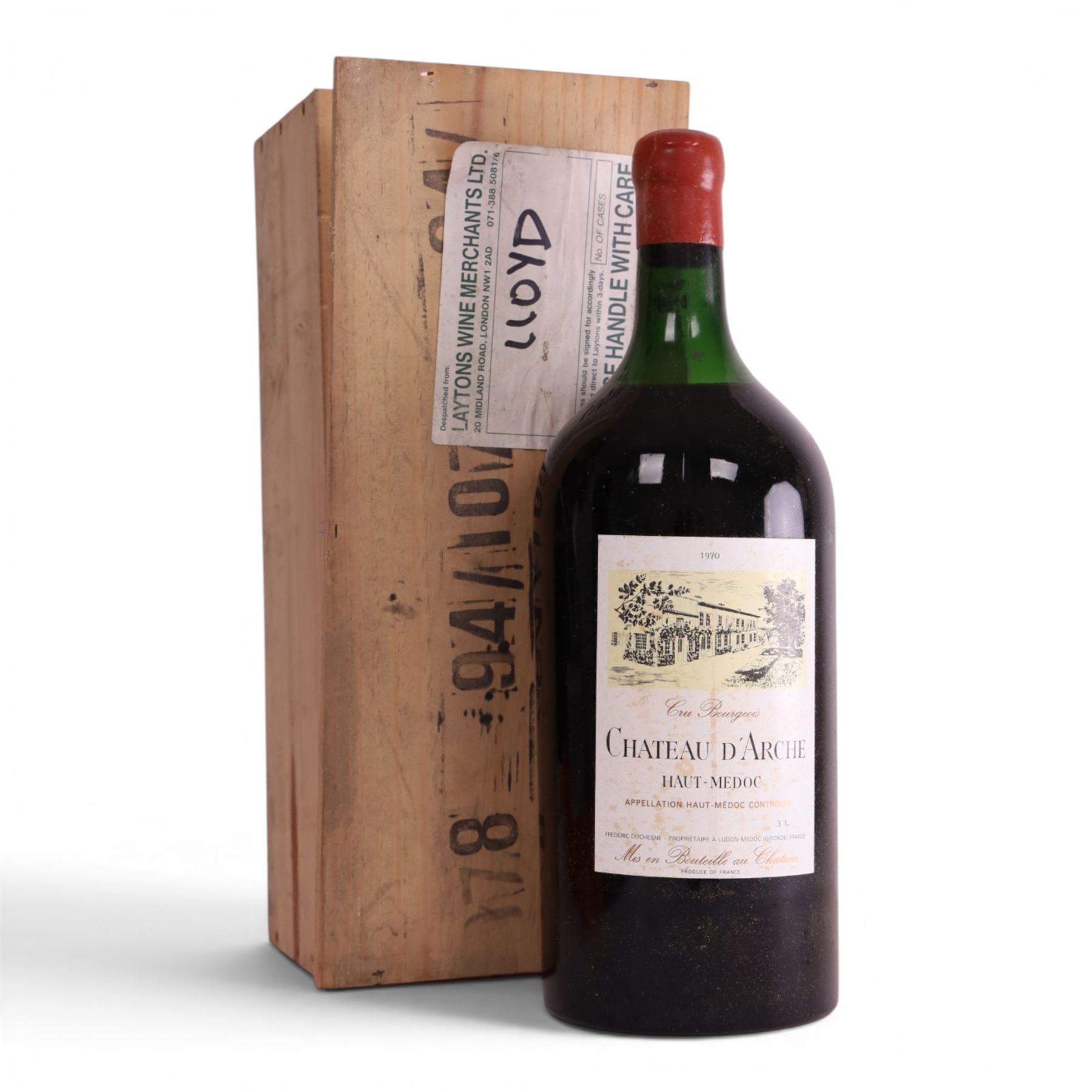 Chateau D'Ache, 1970, Haut Medoc, double magnum, 3l unknown proof   