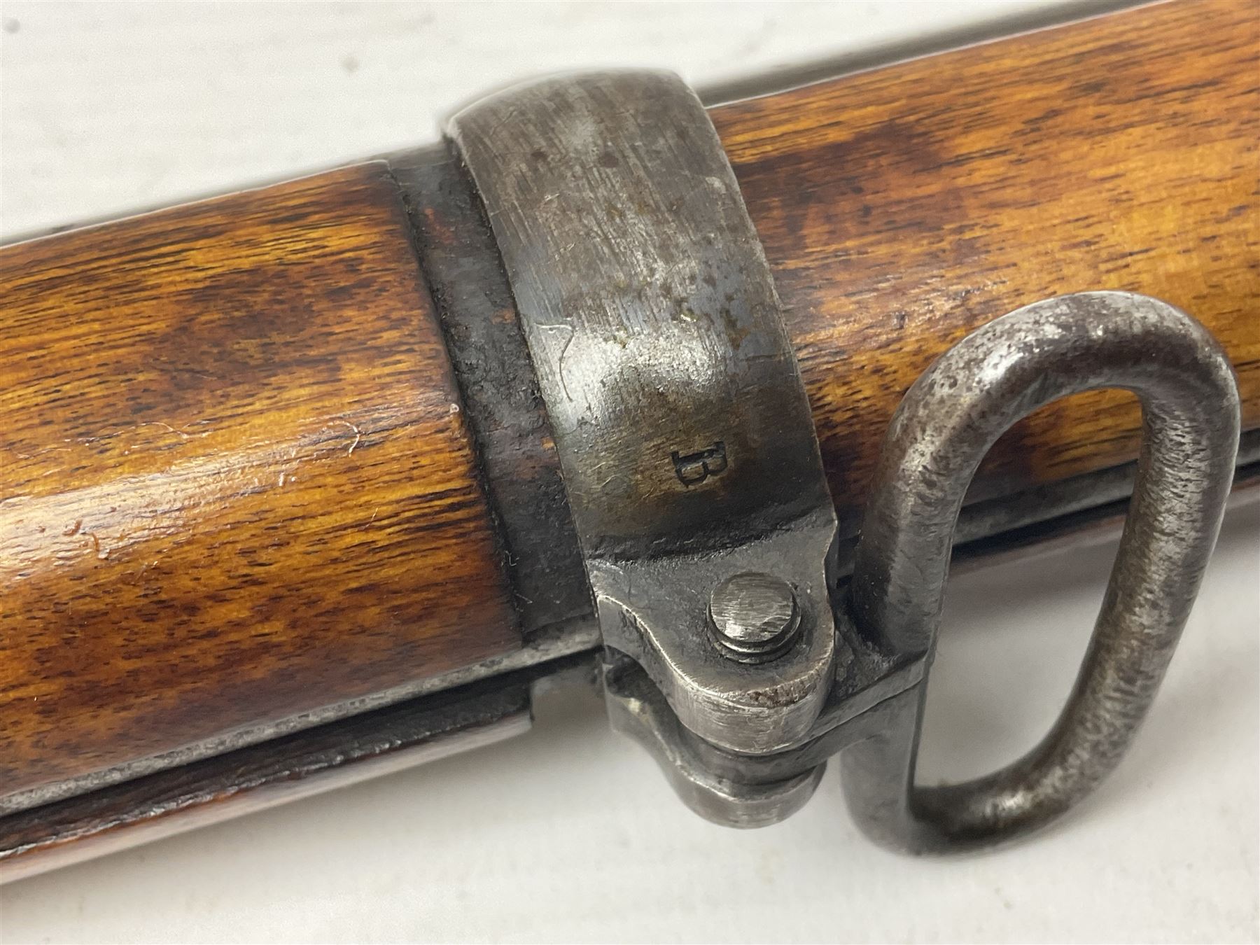 Late 19th century Swedish .50 cal. rolling block centre fire Remington rifle, the 95cm(37.5
