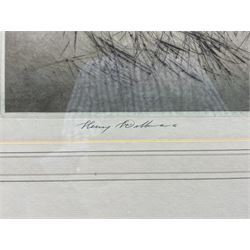 Henry Wilkinson (British 1921-2011): 'Yellow Labrador', coloured drypoint etching signed and numbered 54/150 in pencil 25cm x 34cm