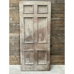 Five 19th century heavy pitch pine six panel doors

226cm x 99cm
228cm x 99cm
228cm x 100cm
228cm x 100cm
228cm x 99cm