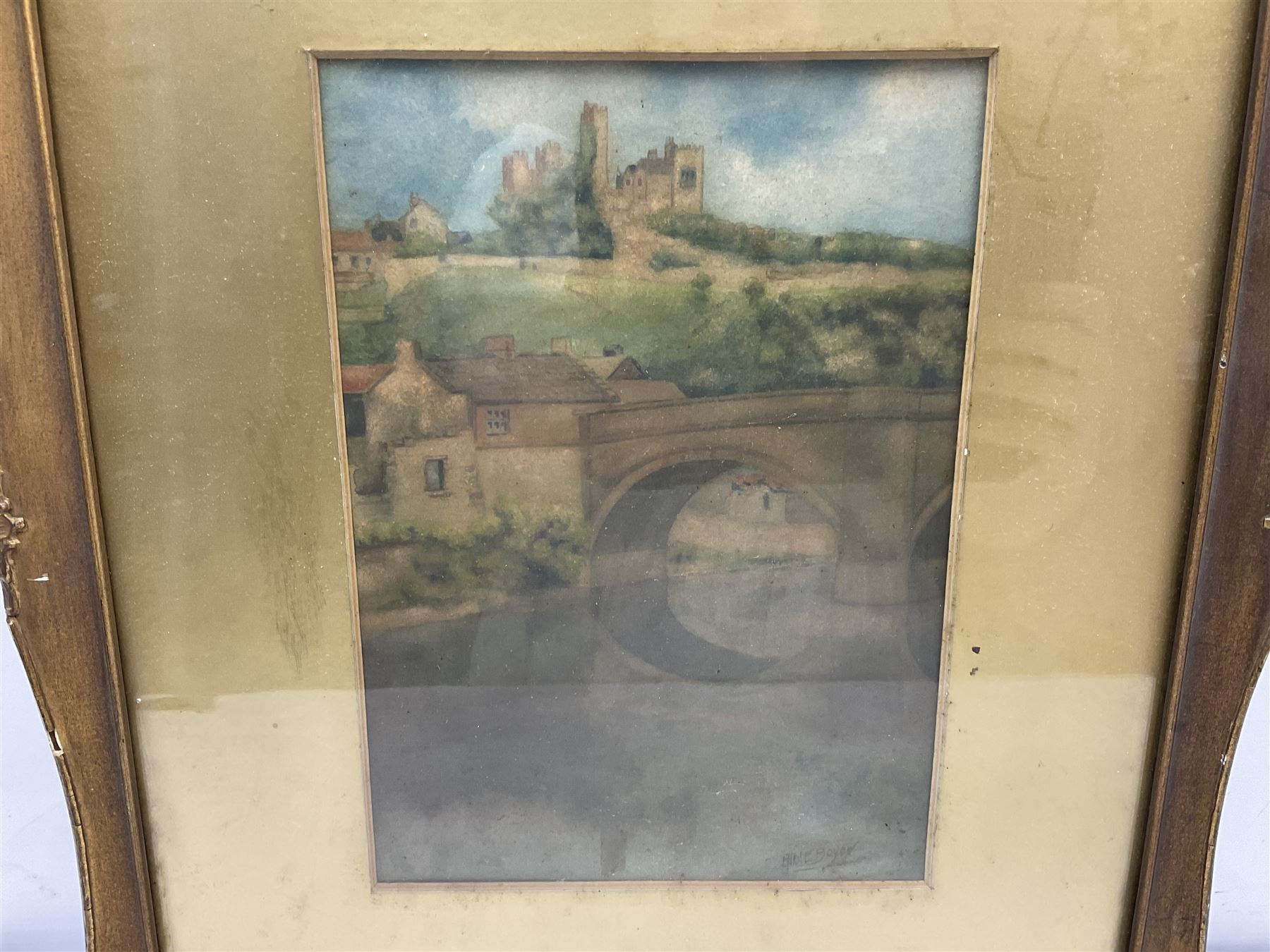 Albert Ernest Boyce (British 1886-1956): View of Durham, watercolour signed 24cm x 16cm