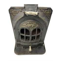 Early 20th century French La Salamandre cast iron stove