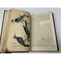 Goldsmith, Oliver; A History of the Earth and Animated Nature, 2 volumes, pub. Fullarton, Edinburgh and London, illustrated with coloured plates, cloth and leather bound with marbled edges (2)