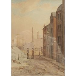John Sinclair (British fl.1872-1923): Liverpool Street Scene, watercolour signed 22cm x 16cm