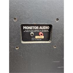 Monitor Audio - pair of walnut cased floor standing speakers