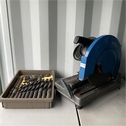 Osborn morse taper bits and circular metal cutting saw - THIS LOT IS TO BE COLLECTED BY APPOINTMENT FROM DUGGLEBY STORAGE, GREAT HILL, EASTFIELD, SCARBOROUGH, YO11 3TX