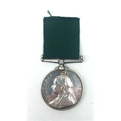  Victoria Long Service in The Volunteer Force medal, later renamed for 4441.Lce Segt. J.W Johnson 3rd V.B (P.W.O) W.Y.Regt  