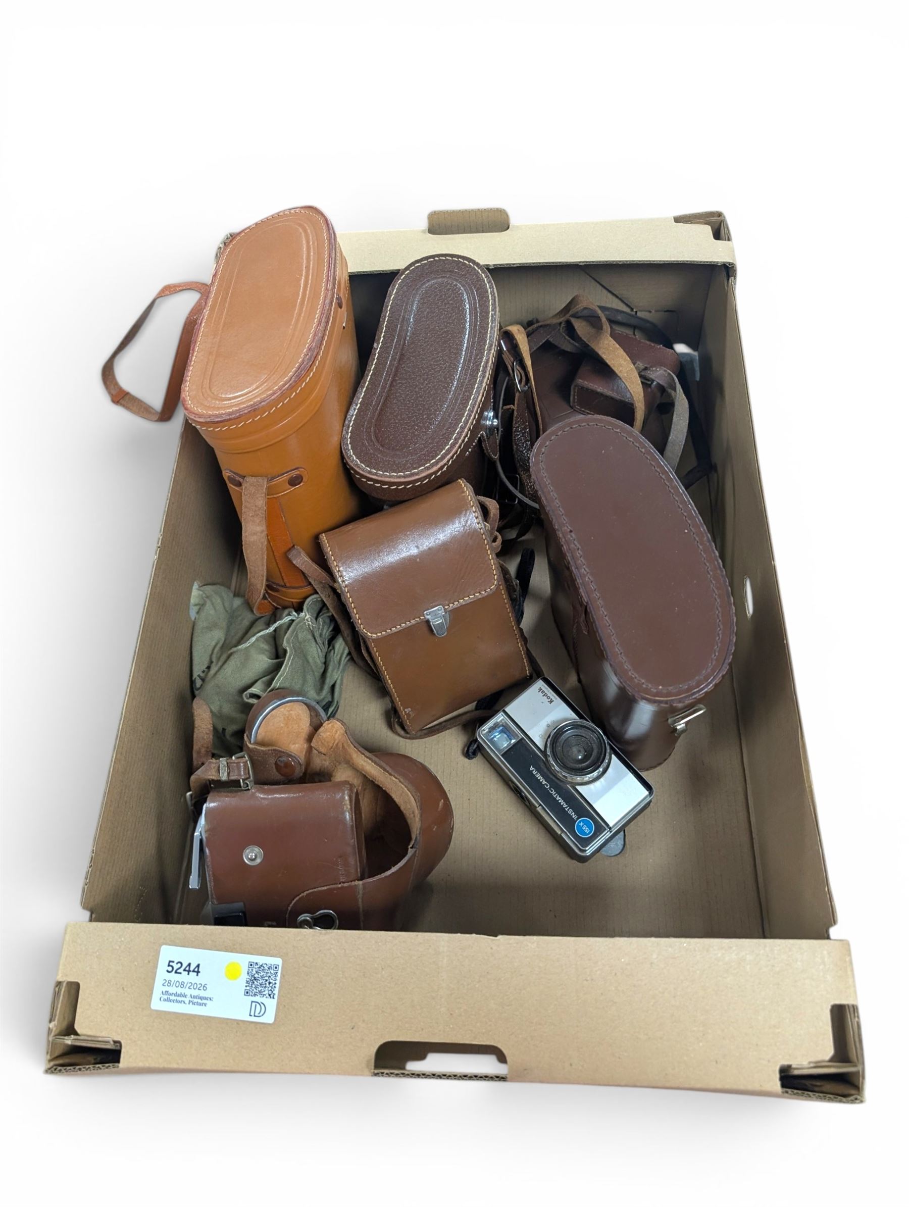 Binoculars including Zenith and Kalimar, cameras including Kodak and Aires and an Ever Ready torch