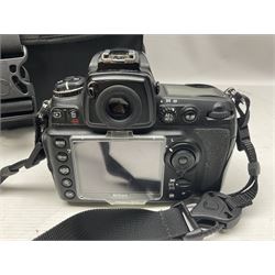 Nikon D700 camera body, serial no 2257597, with Lowepro camera bag