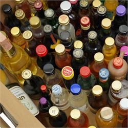 Large collection of mixed alcohol miniatures, to include Jacquins Peach Schnapps, Napoleon Brandy, Grand Marnier etc, various contents and proof