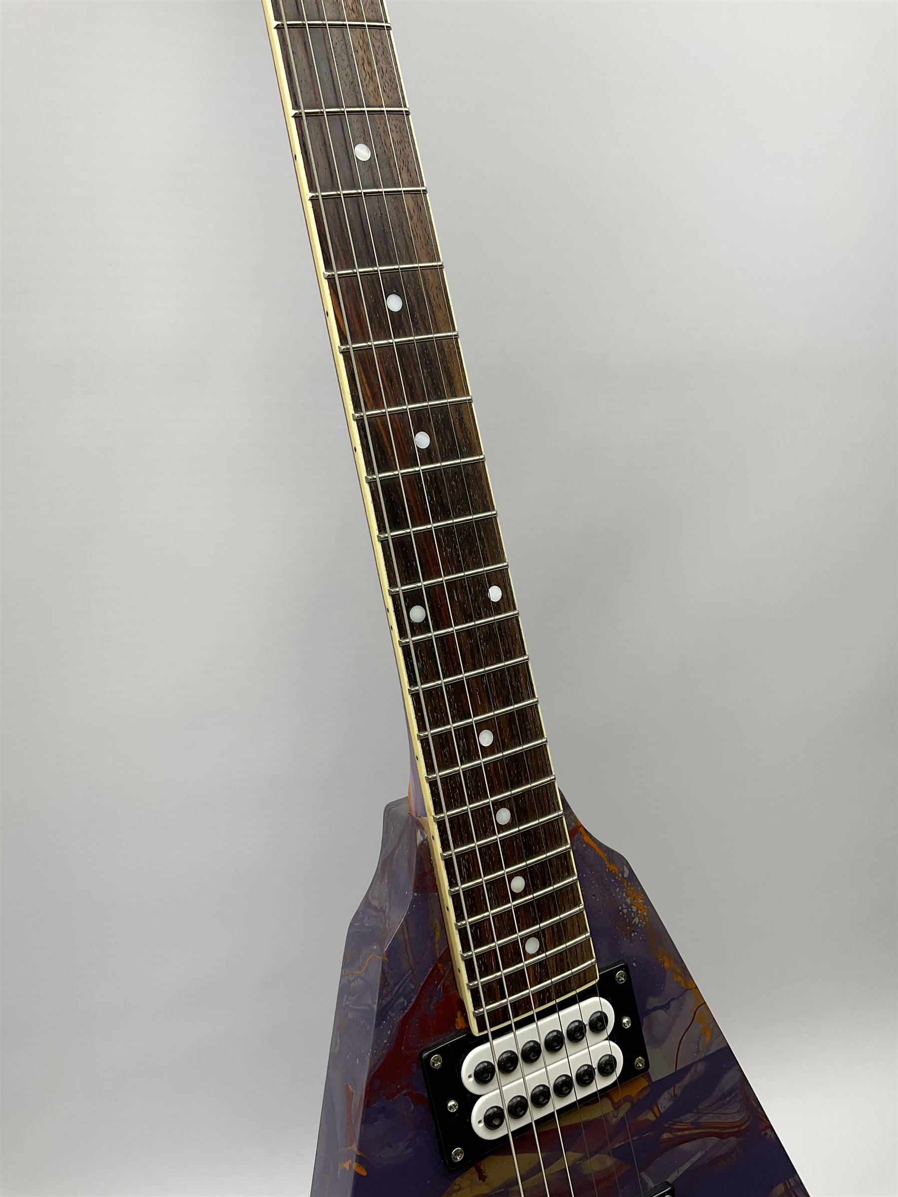 Swirl Guitars 'FlyingV' electric guitar no.1092020UK with psychedelic
