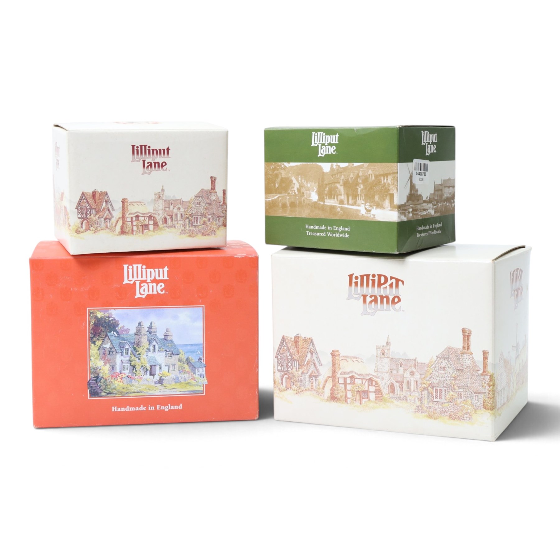 Collection of Lilliput Lane cottage models including Preston Mill