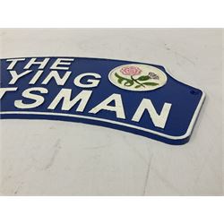 Cast metal sign 'The Flying Scotsman', W40cm