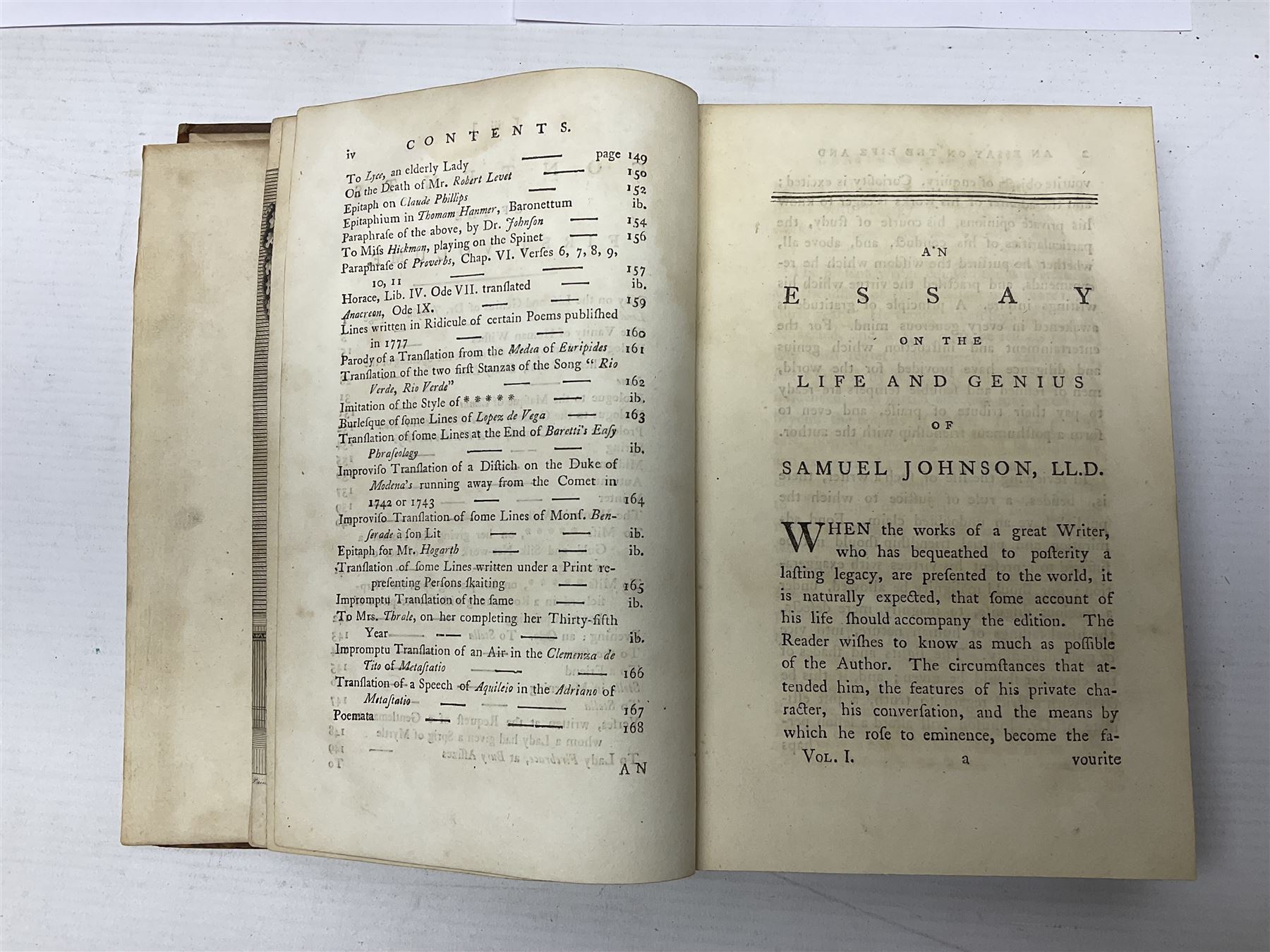 Samuel Johnson; The Works of Samuel Johnson, new edit ten volumes, T Longman London 1792