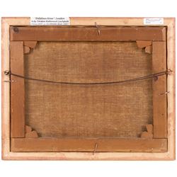 Nils Carlstedt (Swedish 1898-1980): Dalalven River - Sweden, oil on canvas signed and dated 1931, 33cm x 42cm 