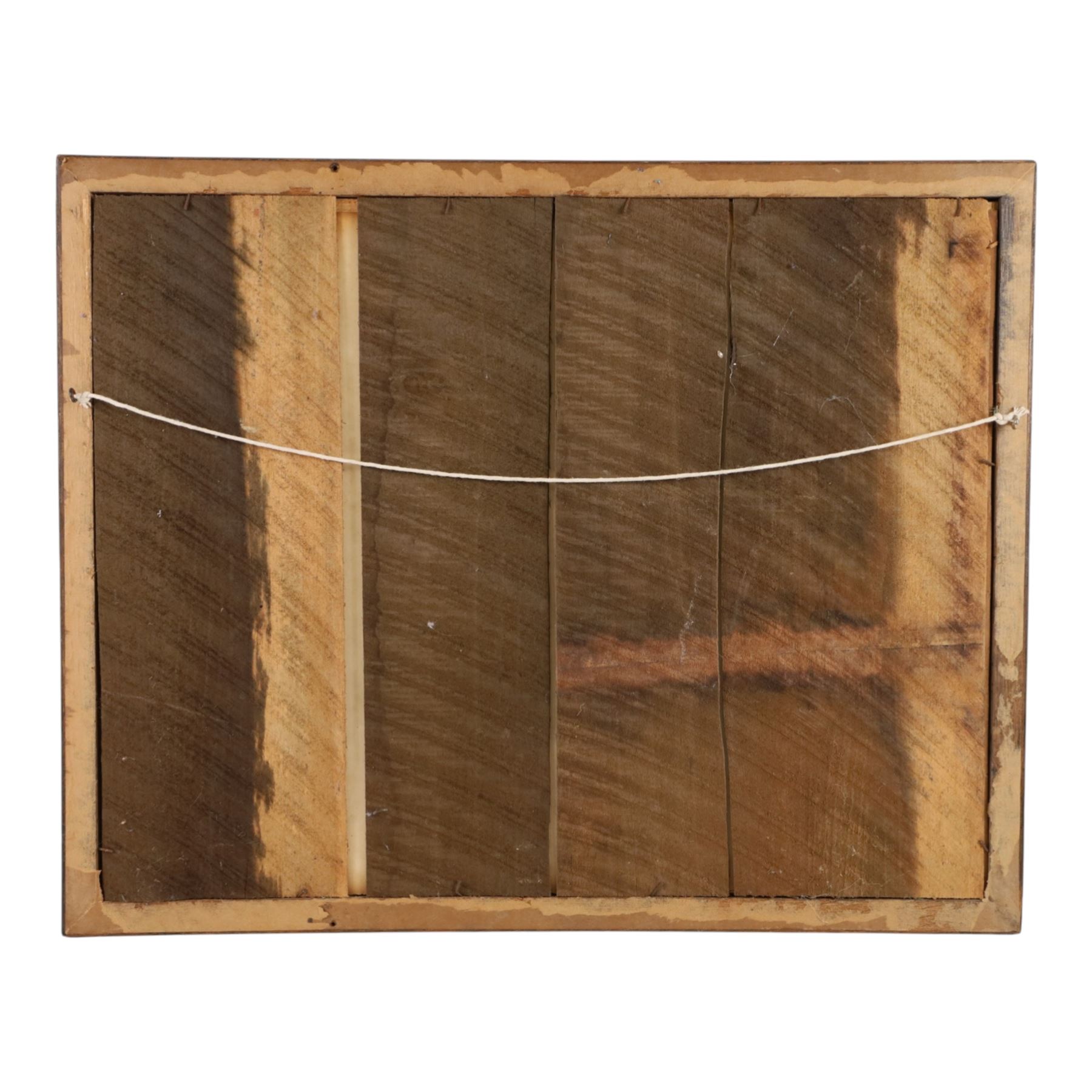 Victorian photocollage, 'There was an old woman who lived in the shoe', watercolour, penwork and photographs, the photographs of children with hand written names on the bowls and cups they are holding, framed, H53cm, 66cm   