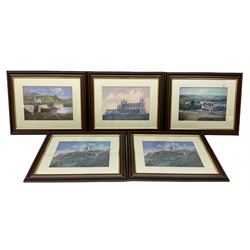 Five framed Michael Major landscape prints 