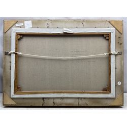 Brian Mays (British 1938-2005): 'Sir Winston Churchill' - Study of a Three Masted Topsail Schooner, oil on canvas signed, titled verso 49.5cm x 75cm 
Provenance: direct from the family of the artist.