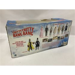 Collection of Chitty Chitty Bang Bang figures and model cars both loose and boxed, to include ‘Truly Scrumptious and Jeremy’ blister pack signed by Adrian Hall